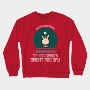 Gay Christmas: Merry Queersmas Making Spirits Bright And Gay Crewneck Sweatshirt